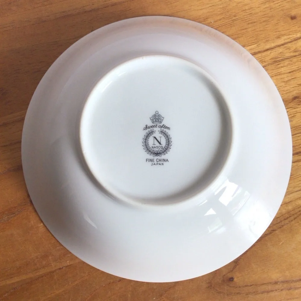 Vintage Nasco Sweet Aston Floral Coupe Soup Bowl